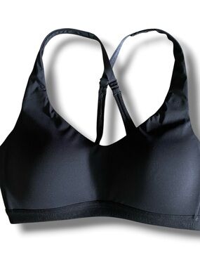 Lululemon Fine Form Sports Bra Sz 34C Black Convertible Straps Running Workout